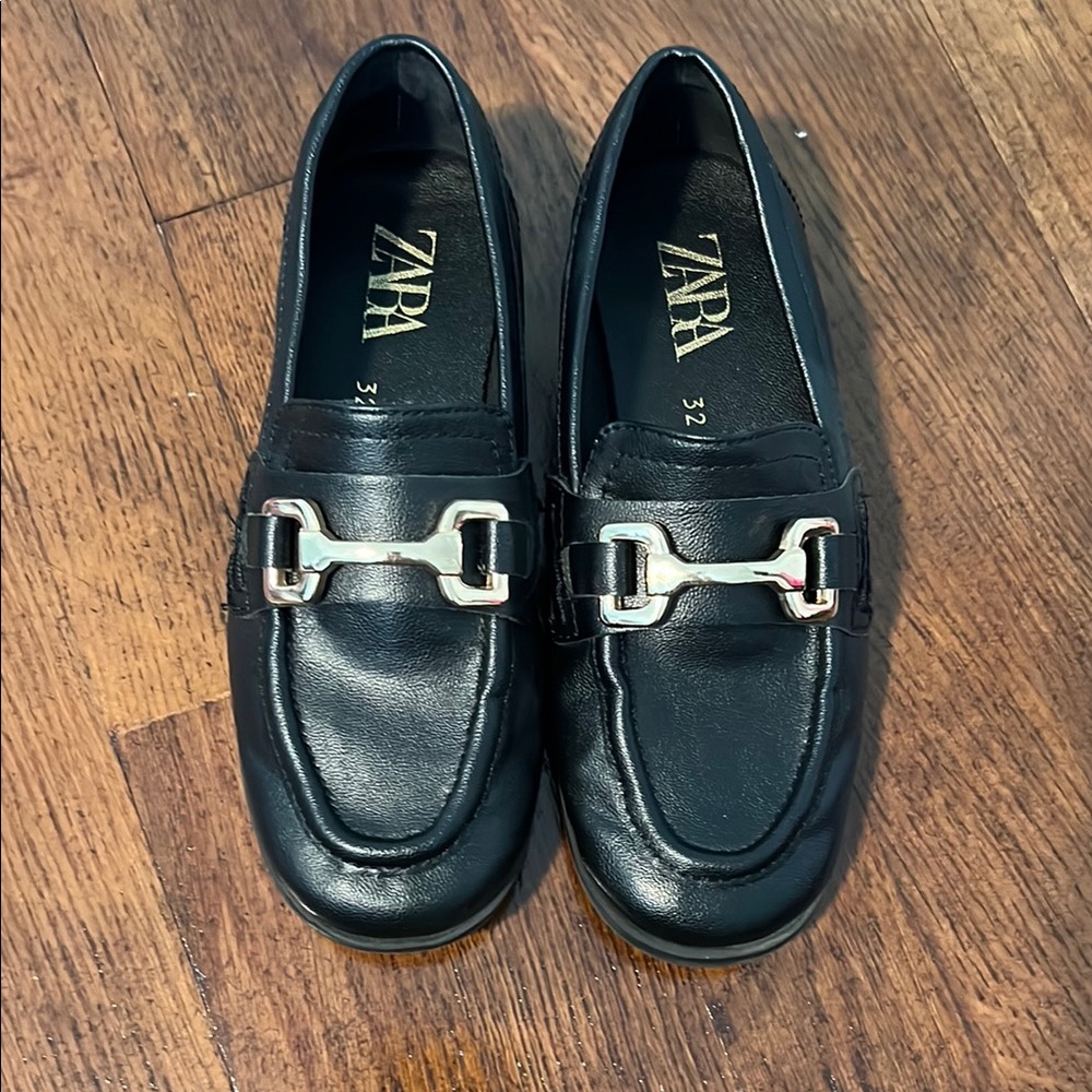 Zara Kids Black Loafers